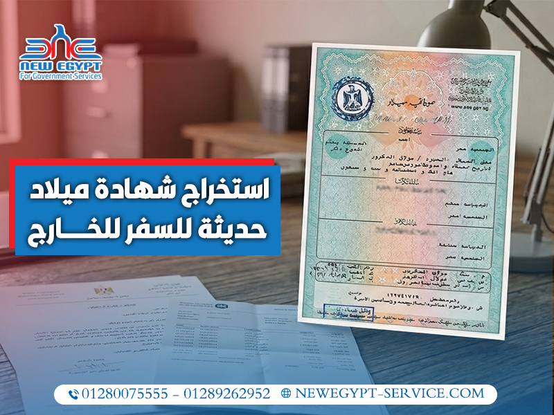 استخراج-شهادة-ميلاد-حديثة-للسفر-للخارج