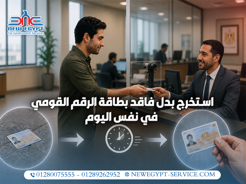 استخرج-بدل-فاقد-بطاقة-الرقم-القومي-في-نفس-اليوم