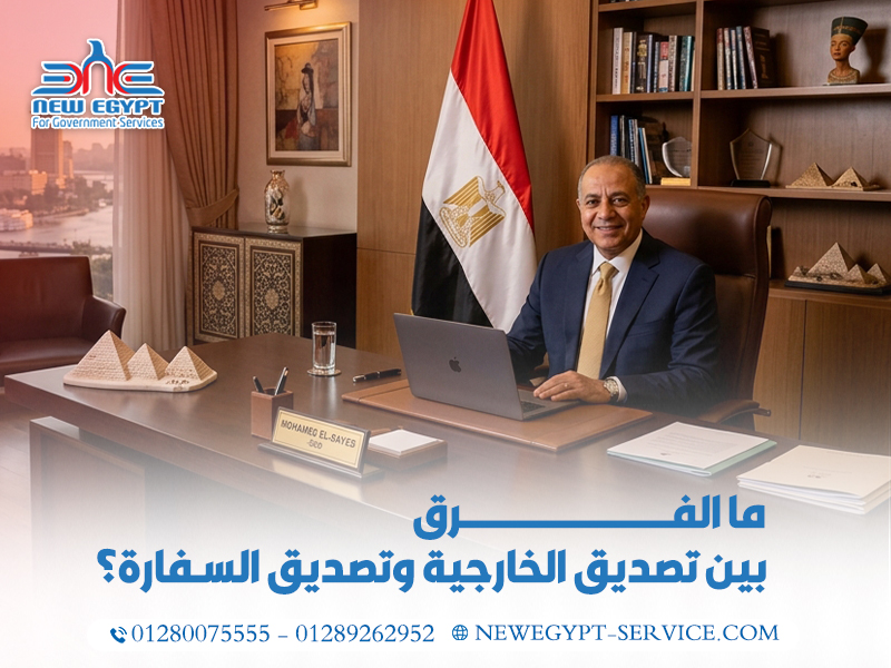 ما الفرق بين تصديق الخارجية وتصديق السفارة؟